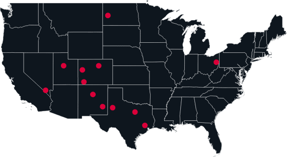 Map of W Silver locations